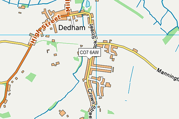 CO7 6AW map - OS VectorMap District (Ordnance Survey) CO7 6AW map - OS VectorMap District (Ordnance Survey)