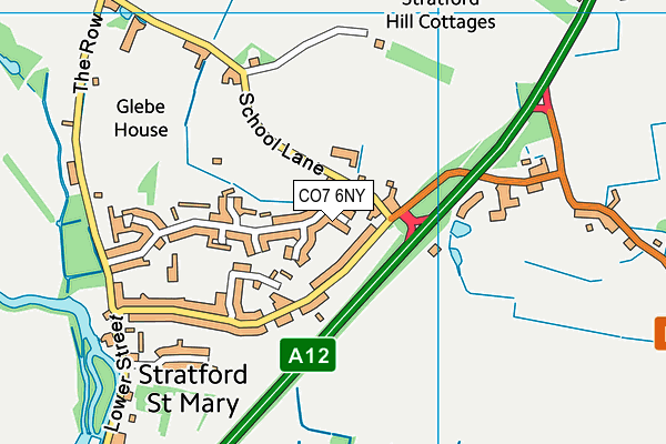 CO7 6NY map - OS VectorMap District (Ordnance Survey)