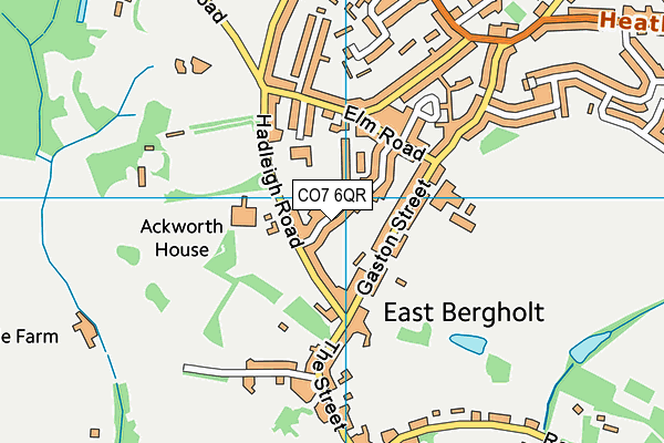 CO7 6QR map - OS VectorMap District (Ordnance Survey)