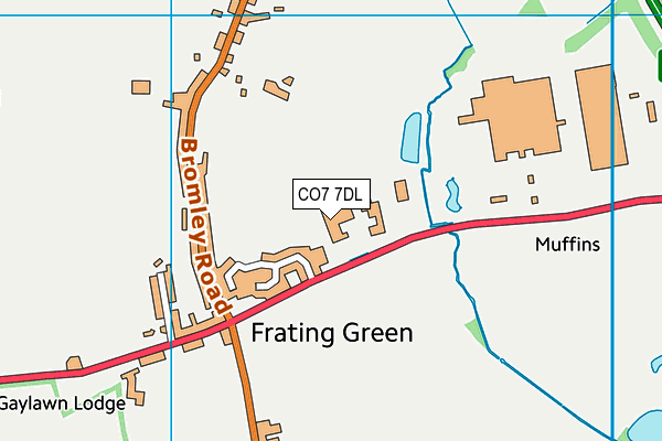 CO7 7DL map - OS VectorMap District (Ordnance Survey) CO7 7DL map - OS VectorMap District (Ordnance Survey)