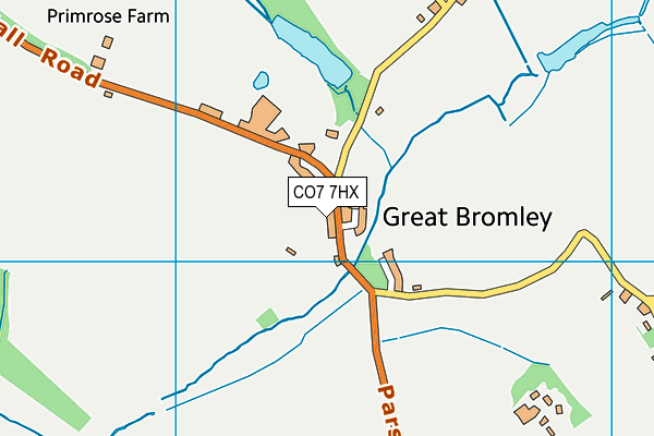 CO7 7HX map - OS VectorMap District (Ordnance Survey)