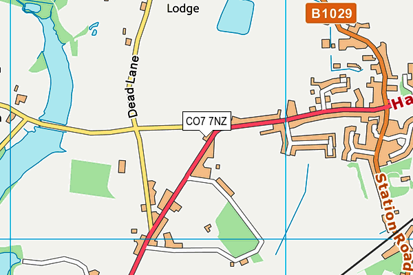 CO7 7NZ map - OS VectorMap District (Ordnance Survey) CO7 7NZ map - OS VectorMap District (Ordnance Survey)