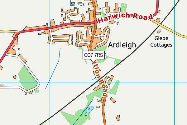 CO7 7RS map - OS VectorMap District (Ordnance Survey) CO7 7RS map - OS VectorMap District (Ordnance Survey)