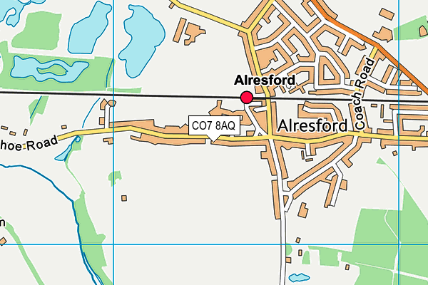 CO7 8AQ map - OS VectorMap District (Ordnance Survey) CO7 8AQ map - OS VectorMap District (Ordnance Survey)