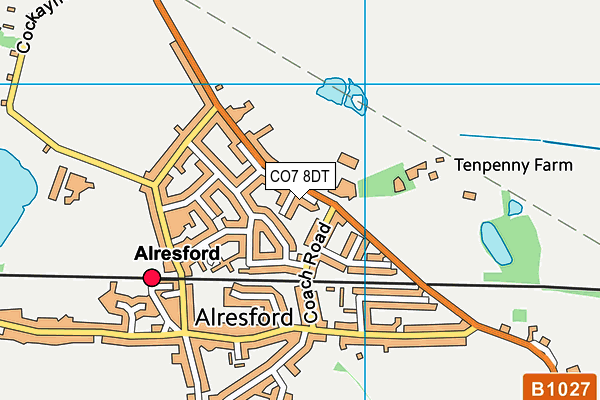 CO7 8DT map - OS VectorMap District (Ordnance Survey) CO7 8DT map - OS VectorMap District (Ordnance Survey)