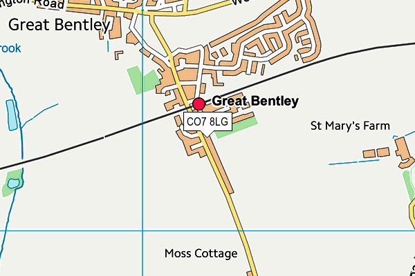CO7 8LG map - OS VectorMap District (Ordnance Survey) CO7 8LG map - OS VectorMap District (Ordnance Survey)