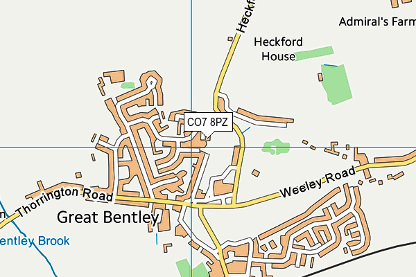 CO7 8PZ map - OS VectorMap District (Ordnance Survey) CO7 8PZ map - OS VectorMap District (Ordnance Survey)