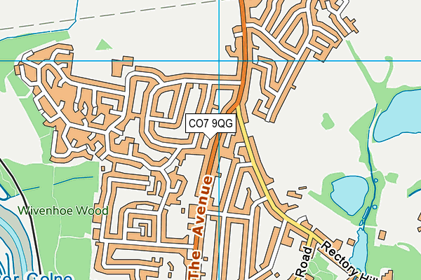 CO7 9QG map - OS VectorMap District (Ordnance Survey) CO7 9QG map - OS VectorMap District (Ordnance Survey)