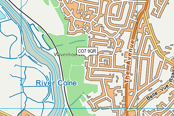 CO7 9QR map - OS VectorMap District (Ordnance Survey) CO7 9QR map - OS VectorMap District (Ordnance Survey)