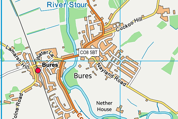 CO8 5BT map - OS VectorMap District (Ordnance Survey) CO8 5BT map - OS VectorMap District (Ordnance Survey)