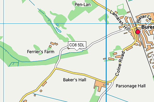 CO8 5DL map - OS VectorMap District (Ordnance Survey) CO8 5DL map - OS VectorMap District (Ordnance Survey)