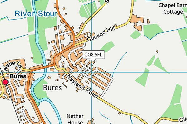 CO8 5FL map - OS VectorMap District (Ordnance Survey) CO8 5FL map - OS VectorMap District (Ordnance Survey)
