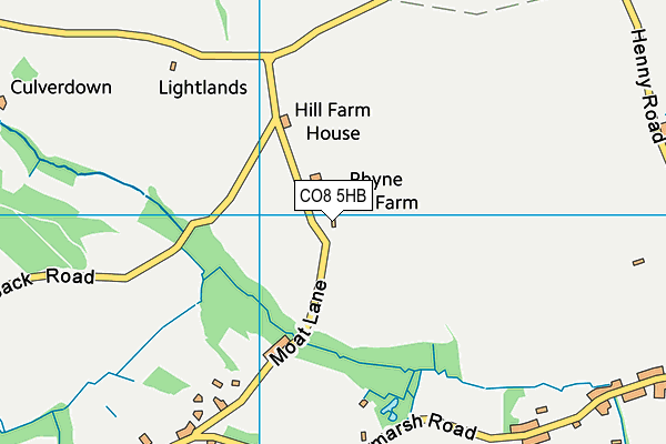 CO8 5HB map - OS VectorMap District (Ordnance Survey) CO8 5HB map - OS VectorMap District (Ordnance Survey)