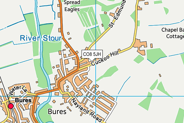 CO8 5JH map - OS VectorMap District (Ordnance Survey) CO8 5JH map - OS VectorMap District (Ordnance Survey)