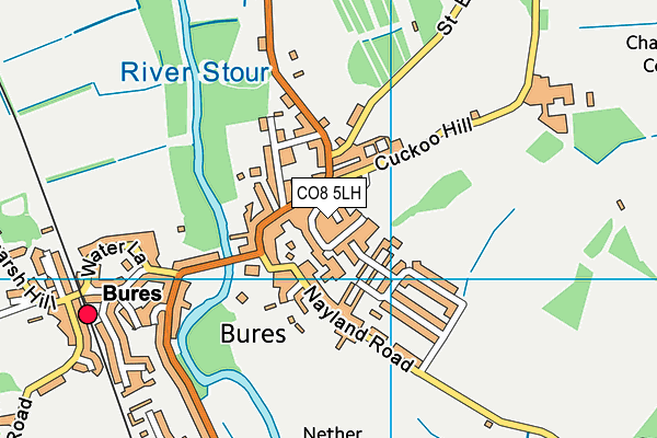 CO8 5LH map - OS VectorMap District (Ordnance Survey) CO8 5LH map - OS VectorMap District (Ordnance Survey)