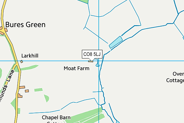 CO8 5LJ map - OS VectorMap District (Ordnance Survey) CO8 5LJ map - OS VectorMap District (Ordnance Survey)