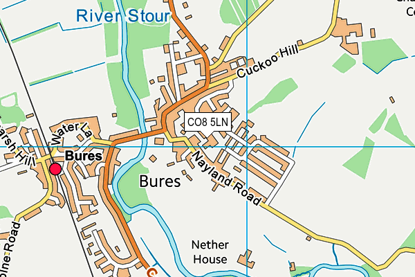 CO8 5LN map - OS VectorMap District (Ordnance Survey) CO8 5LN map - OS VectorMap District (Ordnance Survey)