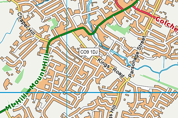 CO9 1DJ map - OS VectorMap District (Ordnance Survey) CO9 1DJ map - OS VectorMap District (Ordnance Survey)