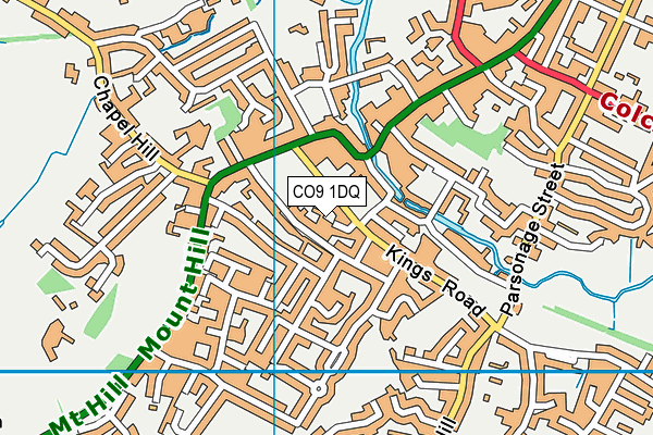 CO9 1DQ map - OS VectorMap District (Ordnance Survey) CO9 1DQ map - OS VectorMap District (Ordnance Survey)