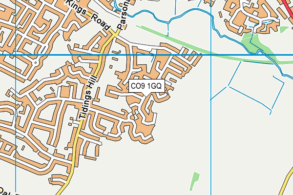 CO9 1GQ map - OS VectorMap District (Ordnance Survey) CO9 1GQ map - OS VectorMap District (Ordnance Survey)