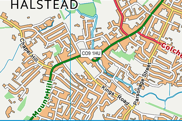 CO9 1HU map - OS VectorMap District (Ordnance Survey) CO9 1HU map - OS VectorMap District (Ordnance Survey)