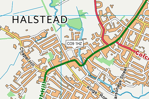 CO9 1HZ map - OS VectorMap District (Ordnance Survey) CO9 1HZ map - OS VectorMap District (Ordnance Survey)