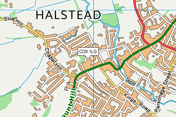 CO9 1LG map - OS VectorMap District (Ordnance Survey) CO9 1LG map - OS VectorMap District (Ordnance Survey)