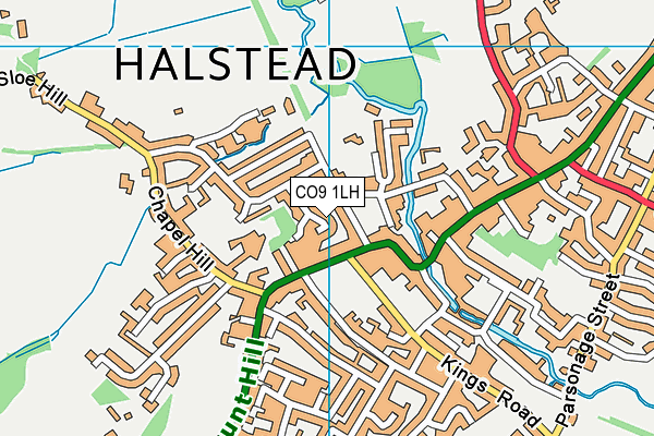 CO9 1LH map - OS VectorMap District (Ordnance Survey) CO9 1LH map - OS VectorMap District (Ordnance Survey)