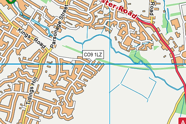 CO9 1LZ map - OS VectorMap District (Ordnance Survey) CO9 1LZ map - OS VectorMap District (Ordnance Survey)