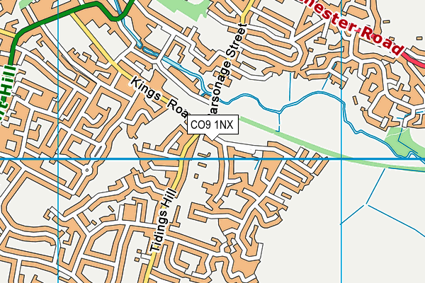 CO9 1NX map - OS VectorMap District (Ordnance Survey) CO9 1NX map - OS VectorMap District (Ordnance Survey)