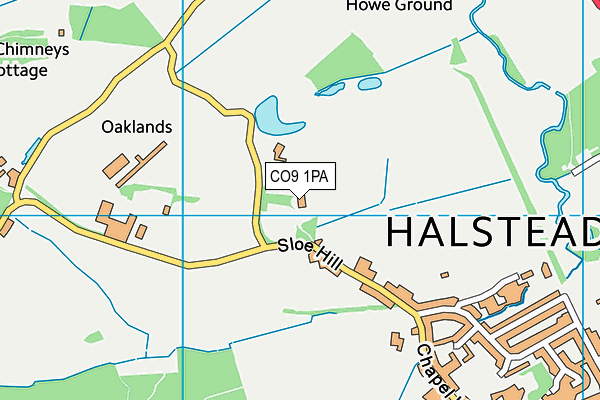CO9 1PA map - OS VectorMap District (Ordnance Survey) CO9 1PA map - OS VectorMap District (Ordnance Survey)