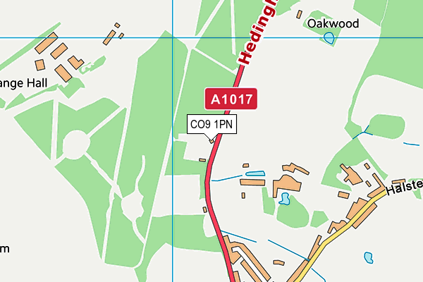 CO9 1PN map - OS VectorMap District (Ordnance Survey) CO9 1PN map - OS VectorMap District (Ordnance Survey)