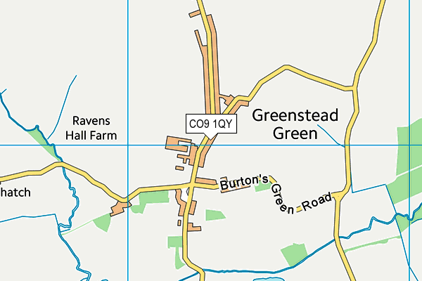 CO9 1QY map - OS VectorMap District (Ordnance Survey) CO9 1QY map - OS VectorMap District (Ordnance Survey)