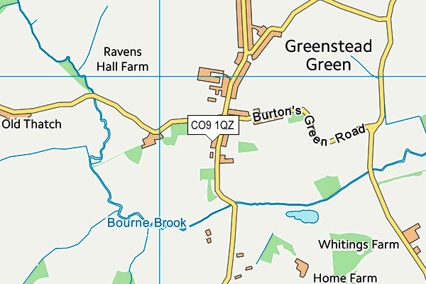CO9 1QZ map - OS VectorMap District (Ordnance Survey) CO9 1QZ map - OS VectorMap District (Ordnance Survey)