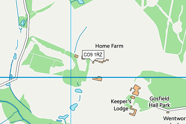 CO9 1RZ map - OS VectorMap District (Ordnance Survey) CO9 1RZ map - OS VectorMap District (Ordnance Survey)