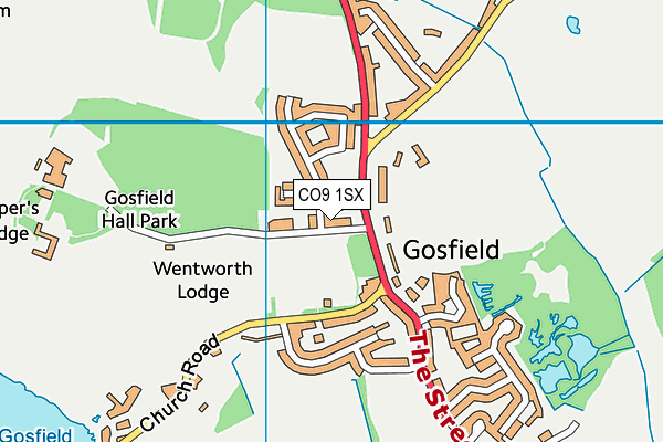 CO9 1SX map - OS VectorMap District (Ordnance Survey) CO9 1SX map - OS VectorMap District (Ordnance Survey)