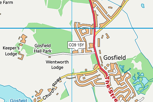 CO9 1SY map - OS VectorMap District (Ordnance Survey) CO9 1SY map - OS VectorMap District (Ordnance Survey)