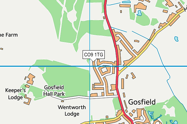 CO9 1TG map - OS VectorMap District (Ordnance Survey) CO9 1TG map - OS VectorMap District (Ordnance Survey)