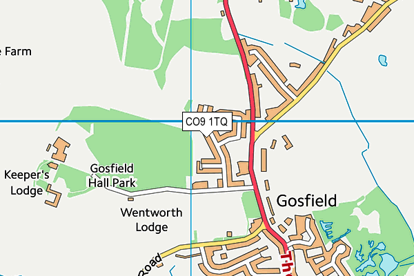 CO9 1TQ map - OS VectorMap District (Ordnance Survey) CO9 1TQ map - OS VectorMap District (Ordnance Survey)