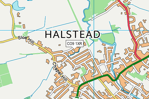 CO9 1XR map - OS VectorMap District (Ordnance Survey) CO9 1XR map - OS VectorMap District (Ordnance Survey)