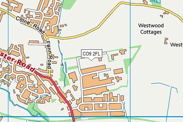 CO9 2FL map - OS VectorMap District (Ordnance Survey) CO9 2FL map - OS VectorMap District (Ordnance Survey)