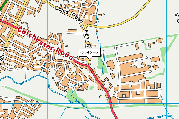 CO9 2HG map - OS VectorMap District (Ordnance Survey) CO9 2HG map - OS VectorMap District (Ordnance Survey)