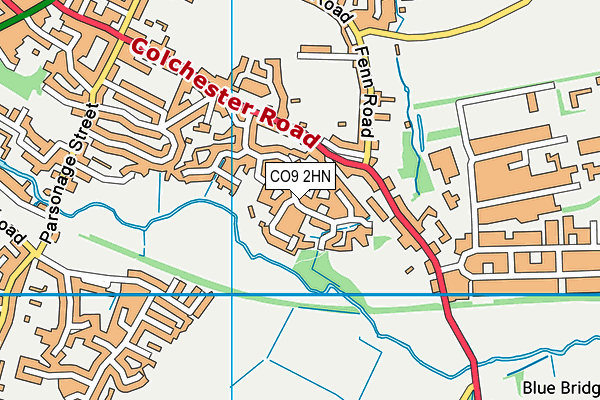 CO9 2HN map - OS VectorMap District (Ordnance Survey) CO9 2HN map - OS VectorMap District (Ordnance Survey)