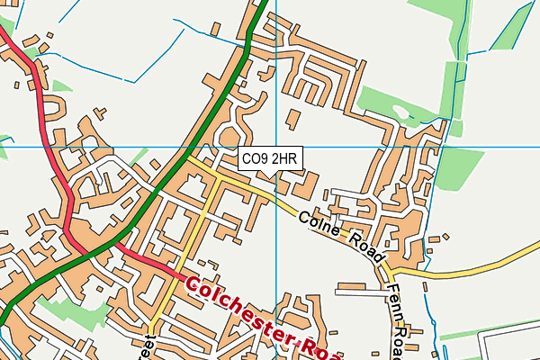 CO9 2HR map - OS VectorMap District (Ordnance Survey) CO9 2HR map - OS VectorMap District (Ordnance Survey)