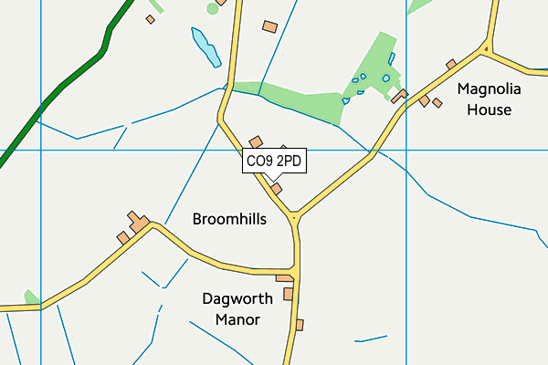 CO9 2PD map - OS VectorMap District (Ordnance Survey) CO9 2PD map - OS VectorMap District (Ordnance Survey)