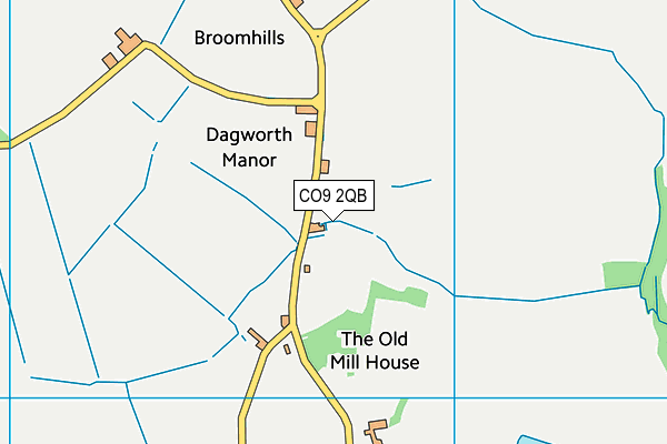 CO9 2QB map - OS VectorMap District (Ordnance Survey)