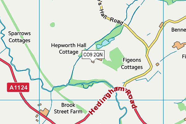 CO9 2QN map - OS VectorMap District (Ordnance Survey)