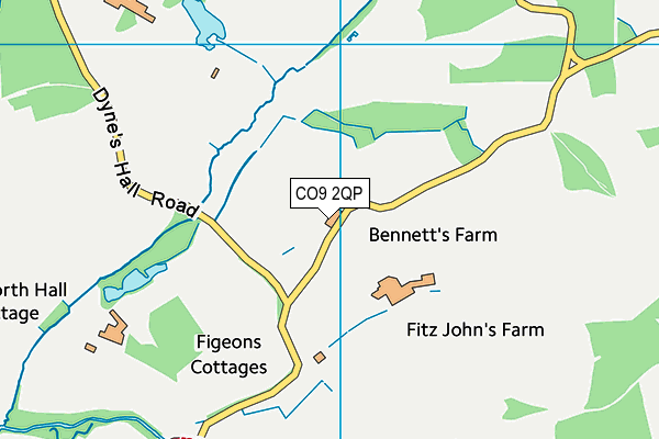 CO9 2QP map - OS VectorMap District (Ordnance Survey) CO9 2QP map - OS VectorMap District (Ordnance Survey)