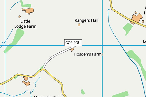 CO9 2QU map - OS VectorMap District (Ordnance Survey) CO9 2QU map - OS VectorMap District (Ordnance Survey)