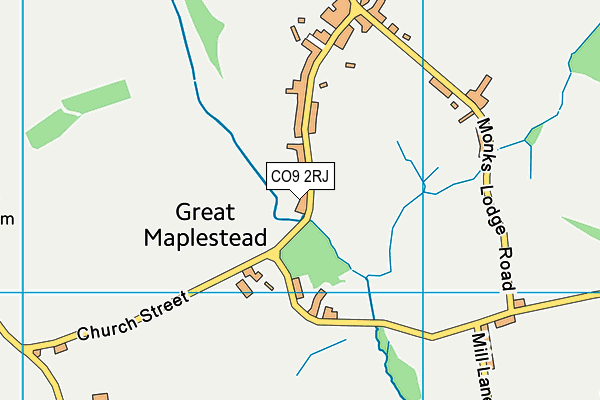 CO9 2RJ map - OS VectorMap District (Ordnance Survey) CO9 2RJ map - OS VectorMap District (Ordnance Survey)